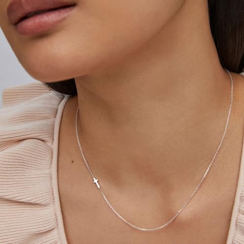 Kendra Scott Cross Inline Necklace, Sterling Silver3