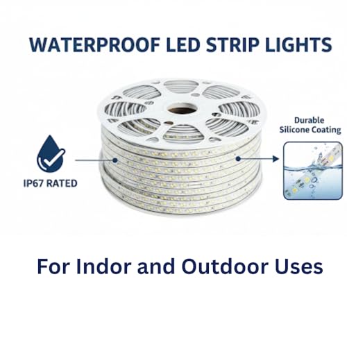 Image of Vespa 5 Meter Waterproof LED Strip Light Green - Energy Saving Rope Light for False Ceiling, Room Decor, Diwali, Christmas & Home Decoration