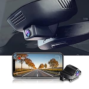 FITCAMX 4K WiFi Dash Cam met Nachtzicht en G-Sensor, Inclusief 128GB Kaart