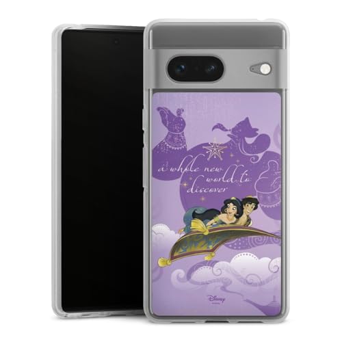 Coque Google Pixel 7 etui silicone coque souple Aladdin Disney protectrice