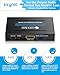 eSynic 4K@30Hz HDMI Audio Extractor [No ARC&No from HDTV to Soundbar] Metal Shell HDMI to Optical/3.5mm AUX Converter from Blu-ray/PS4/Fire TV Stick to HDTV/Sounbar/Headphone/L/R Stereo Audio System
