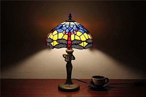 Preisvergleich Produktbild HDDD 10-Zoll-Tiffany Glasmalerei Libelle einfache handgemachte Perlen Hochzeitsgeschenk Tischlampen