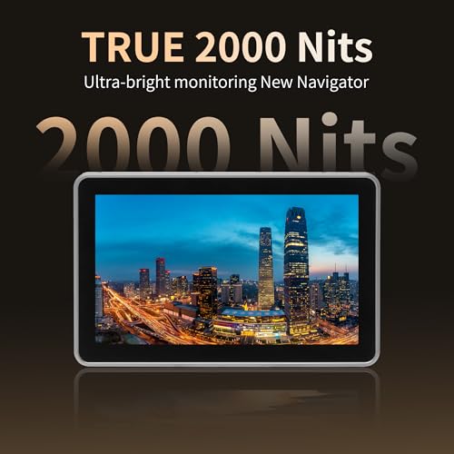 Image of VILTROX 6'' Camera Field Monitor 4K 2000Nits Touchscreen Camera Monitor, Full HD 1920x1080 Video Monitoring, 3D Lut, RGB Parade, Focus Peaking, with Sunshade Hood and Battery for Sony Canon Nikon