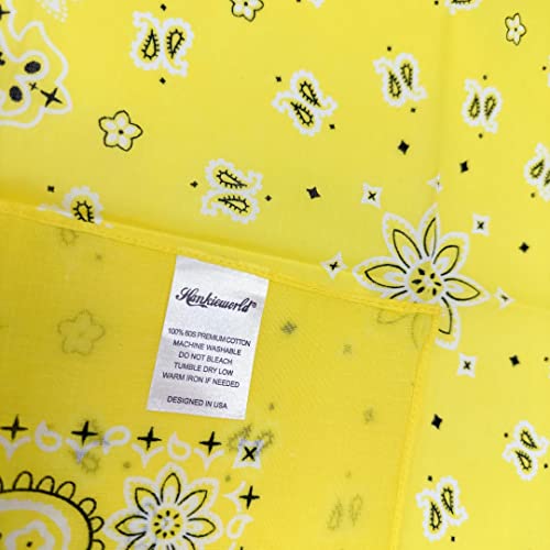 Image of Single Pack Bandanas 60s Premium Cotton Soft Thin Handfeel Large Handkerchief for Men and Women