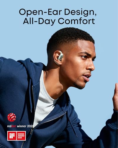 Image of soundcore AeroFit 2 by Anker, Open-Ear Headphones, Real-Time Translation Earbuds, 4 Adjustable Positions for Every Ear Size, 2x Richer Bass, Hi-Res, 42H Playtime, IP55,AI Clear Calls,Wireless Charging