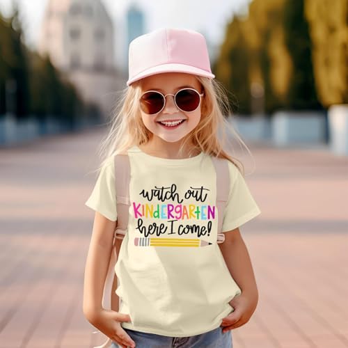 Image of Kindergarten Shirts for Girls Watch Out Kindergarten Here I Come Shirt Kids Back to School T Shirt Children School