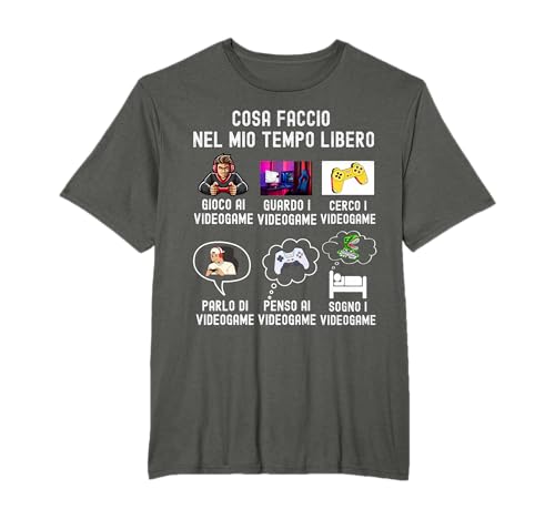 Maglietta Gamer Gaming Uomo | Videogiochi Uomo | Videogame Maglietta