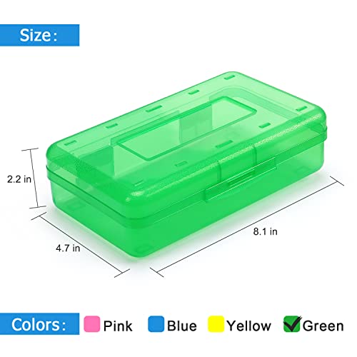 Image of Tamaki 1 Pack Plastic Pencil Box Large Capacity, Green