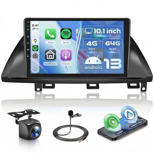 Image of 4G+64G for Honda Odyssey 2005-2010 Android 13 Car Stereo Support Wireless Carplay&Android Auto with 10.1 inch IPS Touchscreen GPS Bluetooth USB WiFi FM /RDS Radio Receiver Backup Camera Head Unit