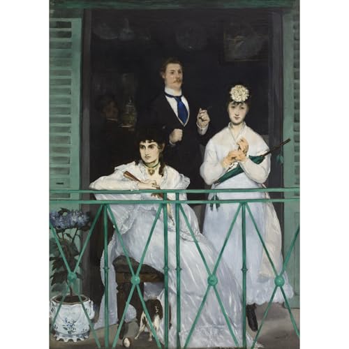 Toile roulée Manet Le balcon grande décoration murale salon moderne