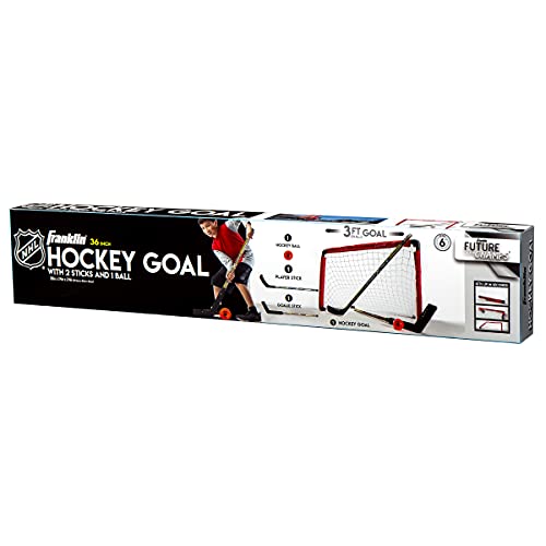 Franklin Sports 36" Nhl Hockey Goal With 2 Sticks - Youth Hockey Goal And Stick Set - Official Nhl Product #TOP7