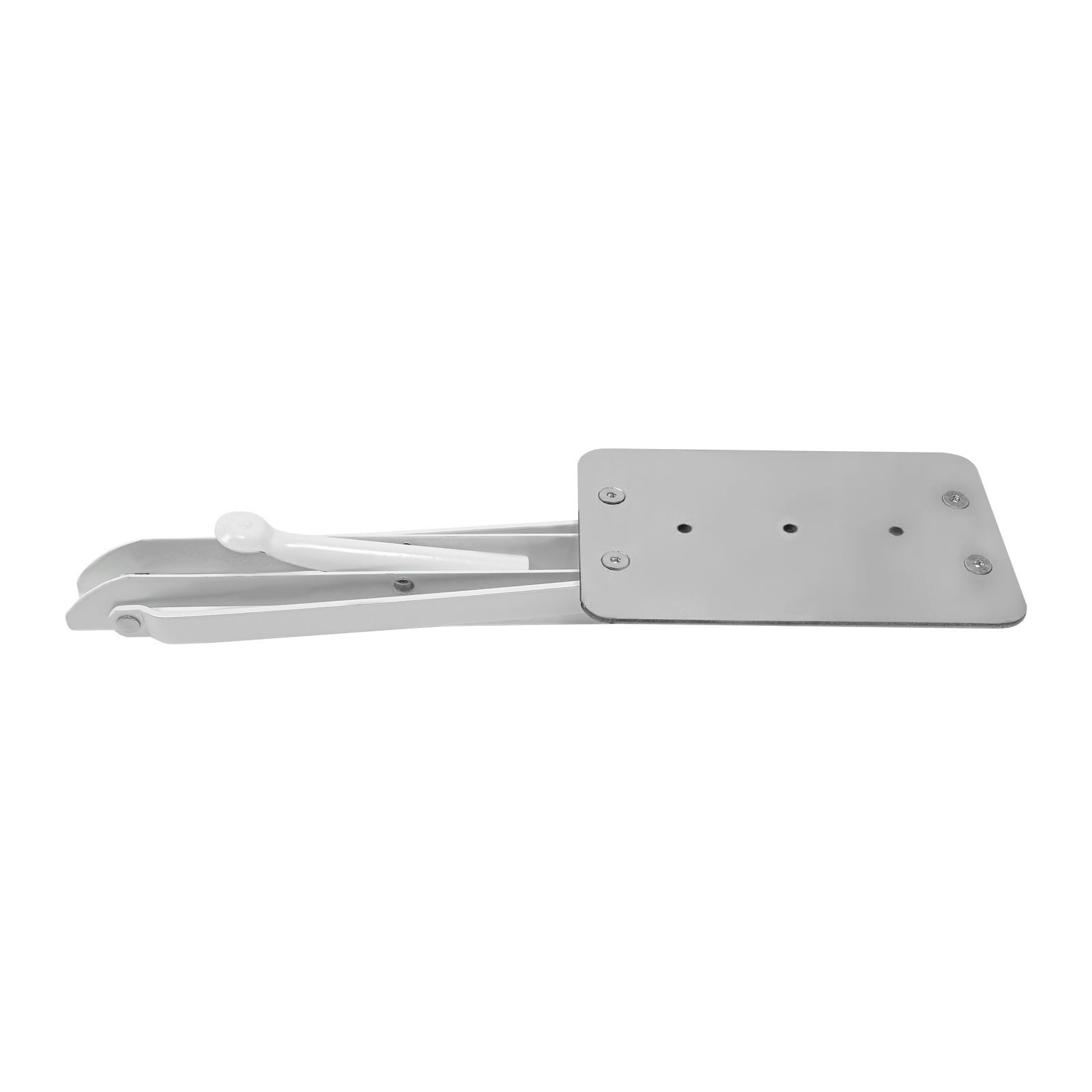 Escritorio de pared, mesa plegable, 90 x 50 cm, mesa de comedor, mesa de oficina, mesa plegable montada en la pared, de MDF y pinzas metálicas, máx. 30 kg (blanco)