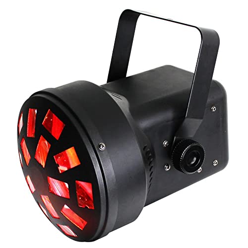 Ibiza Mushroom-Mini Jeux de Lumière avec 6 x 3 LED RGBWA Noir