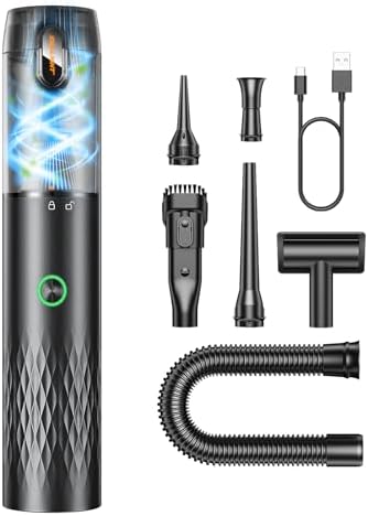 SEALIGHT Handstaubsauger Akku, 29000PA 4-in-1 Handstaubsauger Auto Staubsauger Kabellos, Upgrade-Schnellladung, 40 Minuten Akkulaufzeit, One-Touch Staubentleerung, Akku Staubsauger