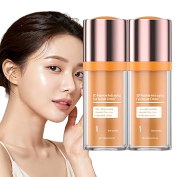 Beauty Crema De Ojos Con Péptidos 5D, Crema De Ojos Con Peptido 5D, Peptide Eye Cream, Eye Cream Anti Aging, For Dark Circles And Puffiness, Skin Under Eyes Moisturize (2PC)