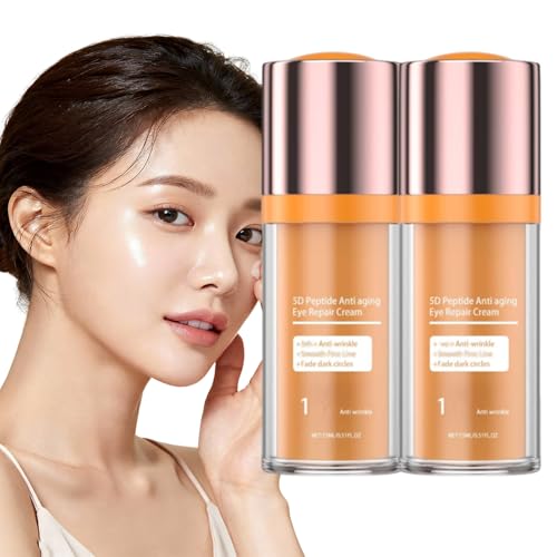 Beauty Crema De Ojos Con Péptidos 5D, Crema De Ojos Con Peptido 5D, Peptide Eye Cream, Eye Cream Anti Aging, For Dark Circles And Puffiness, Skin Under Eyes Moisturize (2PC)