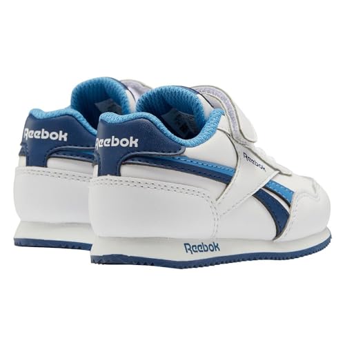 Reebok Royal Cl Jog 3.0 1v, Chaussures de Sport Garçon, ftwr white/batik blue/essential blue, 22 EU