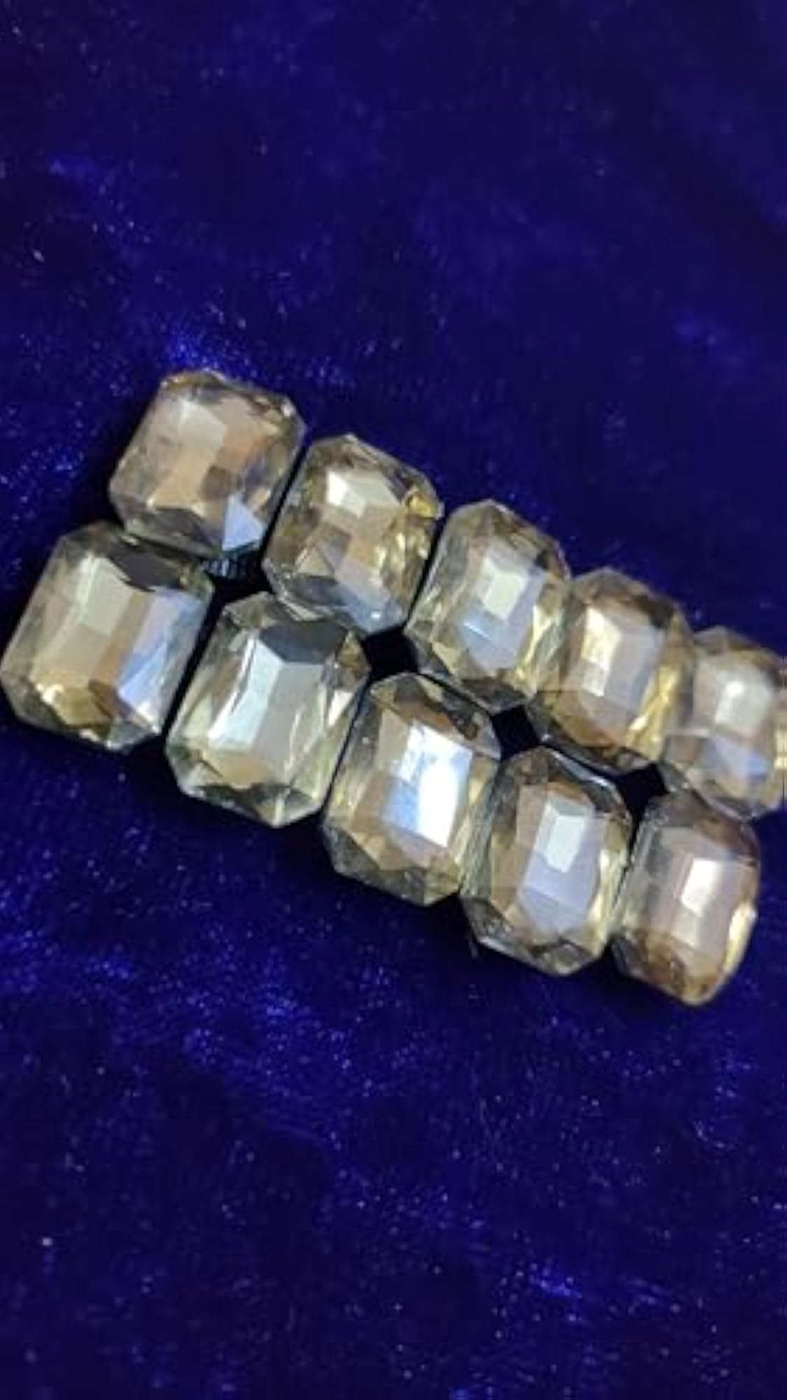 10pc Gold Crystal Hair Clips Set for Bridal Accessories
