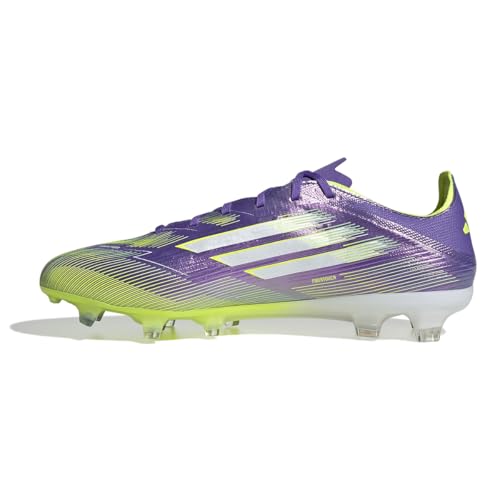 adidas Herren F50 Pro FG Fußballschuhe, Purple Rush/Cloud White/Lucid Lemon, 46 2/3 – Ansicht 6