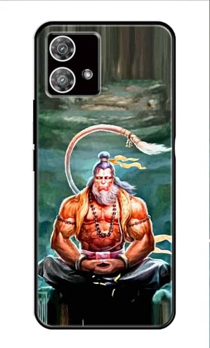 Image of Metal TPU Printed Back Cover for Motorola Edge 40 5G (Jai Hanuman) 360 Degree Protection | Camera Protection -25092024(AH)