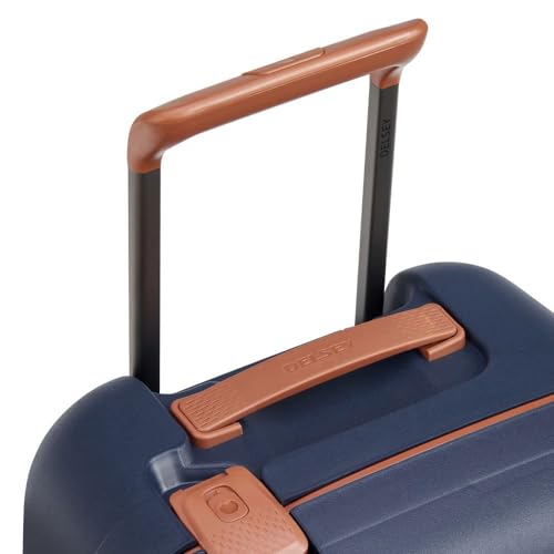 Image of DELSEY PARIS Moncey 55 cms Small Cabin Polypropylene Hardsided 8 Wheels Spinner Luggage /Suitcase /Trolley Bag for Travel with TSA Lock- Ink Blue