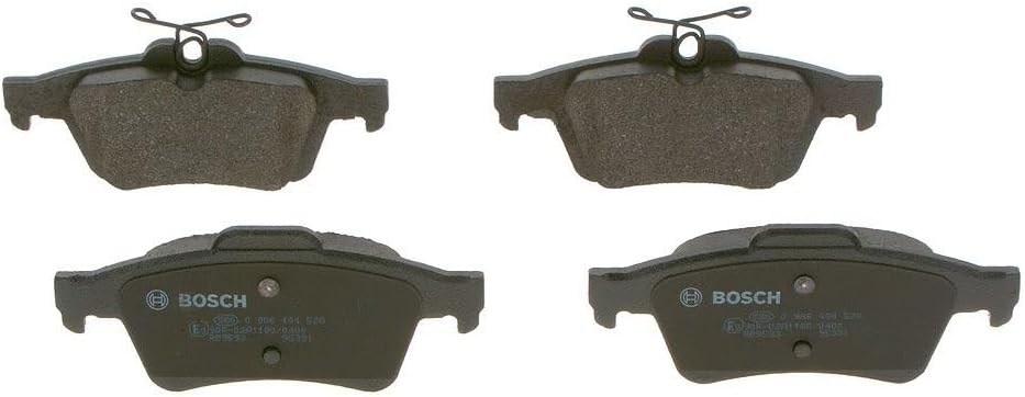 BP1449 - Brake Pads Car Rear Axle - Bosch Quality - Reduced Noise and Dust - ECE-R90 Certified - Copper-Free - 1 Set of 4 Pads
