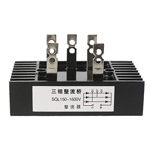 YZYDF Three Phase Rectifier Bridge Module 150A 1000-1600V Diode Module Diode Metal Case Bridge Rectifier