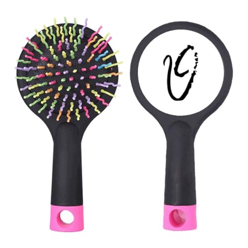 Brosse à cheveux démêlante anti-casse Thêta noir à coussin d'air pour sublimer la chevelure