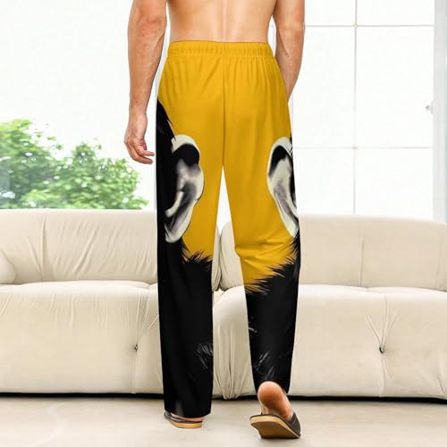 Laugh Monkey Chimp Men's Pajama Pants Casual Lounge Pant Pj Bottoms for Men with Pockets and Drawstring Soft2