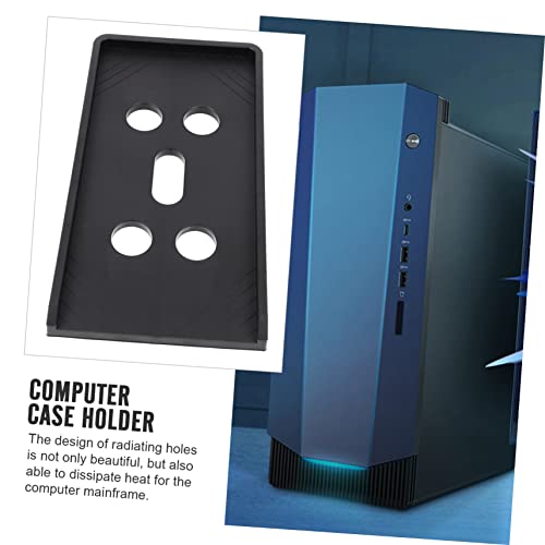 Soporte móvil para CPU jojofuny con ruedas bloqueables, carrito ajustable en altura para torre de computadora para escritorio, fácil de limpiar para uso en oficina o casa miniatura 7