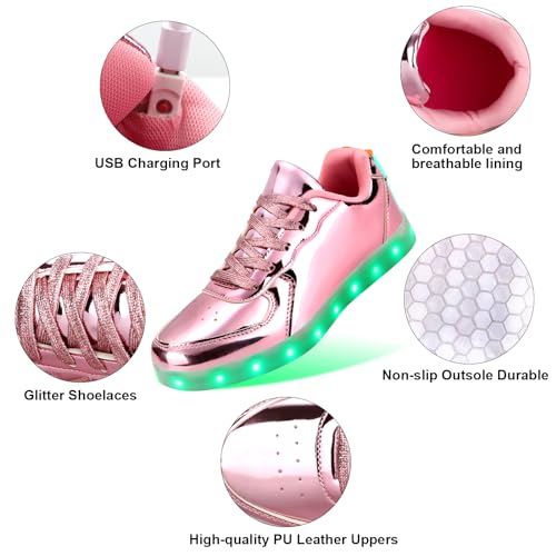 Image of Light Up Shoes Men Women LED Shoes USB Charging Adult High Top LED Sneakers Glow in The Dark Footwear for Dancing Party Festivals Festivals