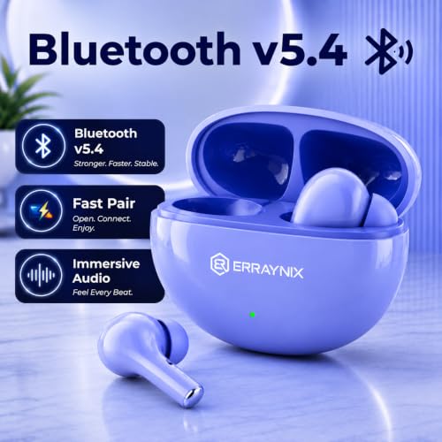 Image of Ultra6 Ear Buds Wireless with 42H Playtime, Noise Isolation & Clear Calls, Bluetooth Earbuds Fast Charge, Ear Buds with Bluetooth V 5.4 & with Type C Fast Charging, IPX4 TWS Earphones