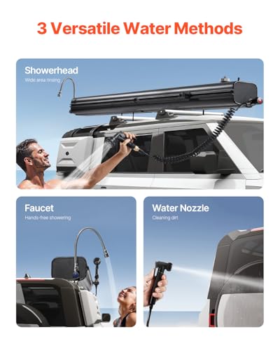 VEVOR Uni – Erwachsene Dachrinnenwassertank Druckwassertank, Schwarz, 1645 x 190 x 135 mm