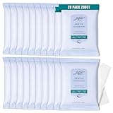 Large Feminine Wipes for Women, pH Balanced Soft Gentle Soothing Unscented Flushable Personal Hygiene Wipes for Intimate Period Care Portable to Go Sensitive Sanitary Wipes Travel (10ct, Pack of 20)