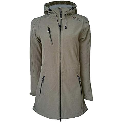 Dry Fashion Women's Soft Shell Jacket ("Kampen"), Womens, olivgrau, 36 (EU) Cover
