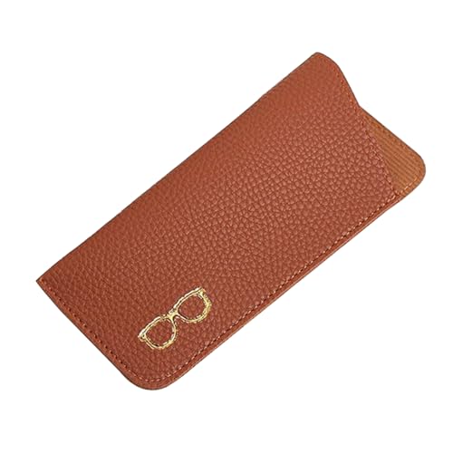 Image of K Luxury Women's Eyeglass Case Leather Soft Holder Pocket Cases Slim Travel Pouch for Sunglasses Eyeglasses Readers