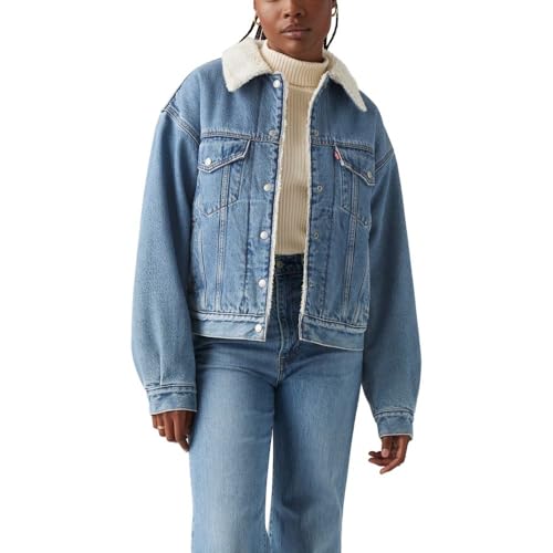 Levi's Women's 90S Sherpa Trucker Jacket (Standard And Plus), (New