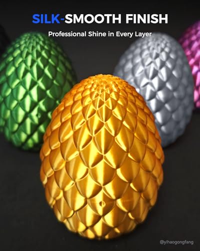 Image of JAYO Silk PLA Filament 1.75mm Gold 1.1kg, Metal-Like Shiny PLA, Smooth Silky Finish, Easy to Print, Accuracy + /- 0.02mm, Fits for Most FDM 3D Printers