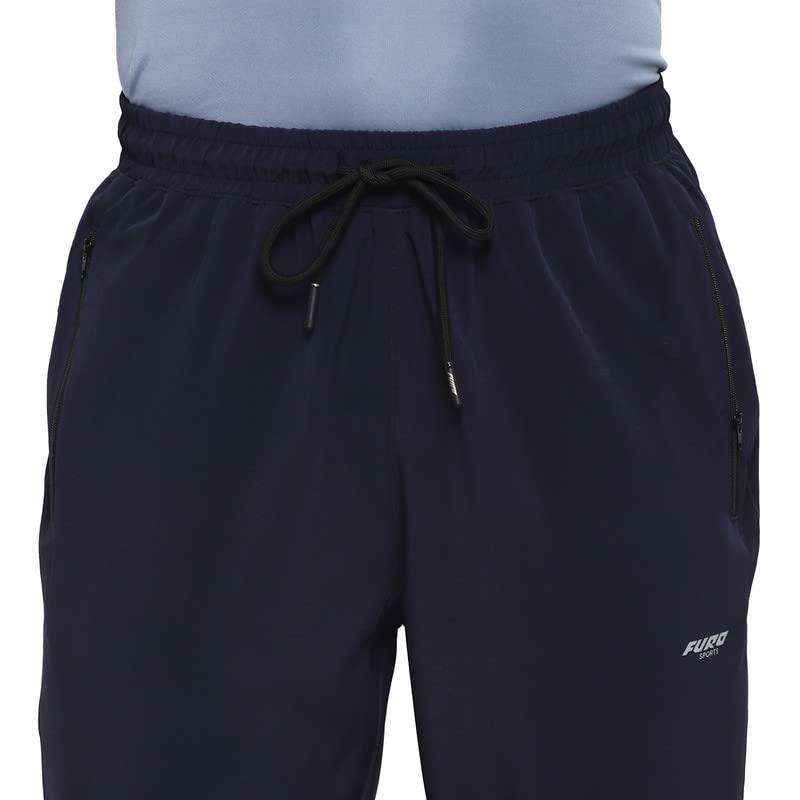 Image of FURO by Red Chief Regular Fit Poly Lycra Solid Sports Track Pant for Men