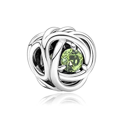 Image of VALGACLS Birthstone Charms 925 Sterling Silver Birthstone Charms