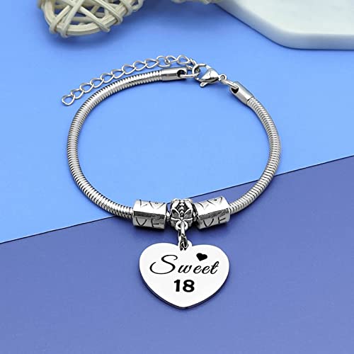 DlaeKua Birthday Gifts for Girls 13th 16th 18th Bracelet Jewelry for Girl Happy 13th 16th 18th Birthday Gifts for Daughter Granddaughter Gifts for 13 15 18 Year Old Girl3