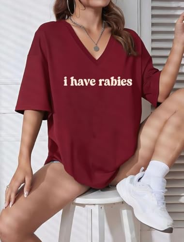 I Have Rabies Tshirt, I Have Rabies Shirt, Funny Print Shirts Women Man2