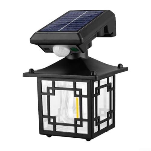 Luces solares de seguridad con sensor de movimiento para exteriores, montaje en pared, 3 modos LED, impermeable, IP65, lámpara de mano, para puerta delantera, valla, garaje, jardín, patio, camping