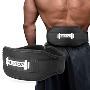 Seektop Weight Lifting Belt Quick Locking Gym Weightlifting Lifting Belt for Bodybuilding Powerlifting Men and Women- 4 Inch WideBack Support Nylon Belt, for Cross Training, Squats, Workout, Lunges