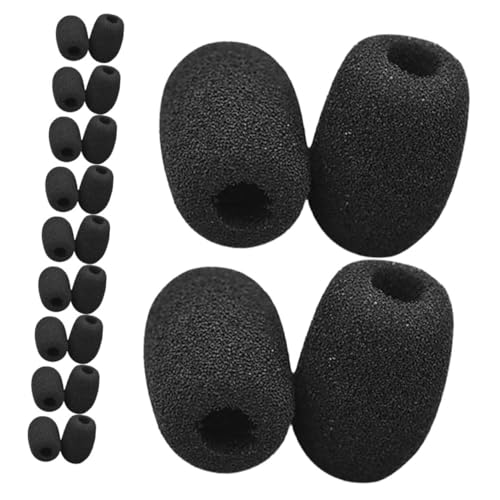 Yardwe 50pezzi Copertura per Microfono Auricolare in Schiuma Copertura per Microfono Sostituzione in Schiuma per Manicotto in Spugna per Coperture