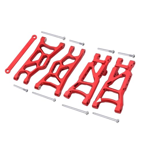 RC�A�b�p�[���A�X�C���O�A�[�� For Traxxas For Slash 2WD For VXL For Nitro For Rustler For Raptor 1/10 �����t�����g�ƃ��A�T�X�y���V�����A�[���Z�b�g RC �J�[�p�[�c(Red)