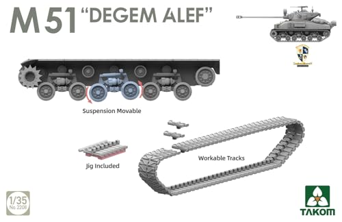 Maquette M51 Degem Alef Takom 1/35 kit plastique haute fidélité TKO2208