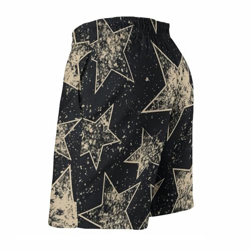 Star Mens Swim Trunks Quick Dry Hawaii Bathing Suit Board Shorts with Mesh Lining-4