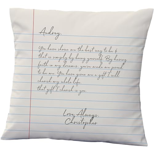 Personalization Universe Love Letter Personalized 18" Velvet Throw Pillow