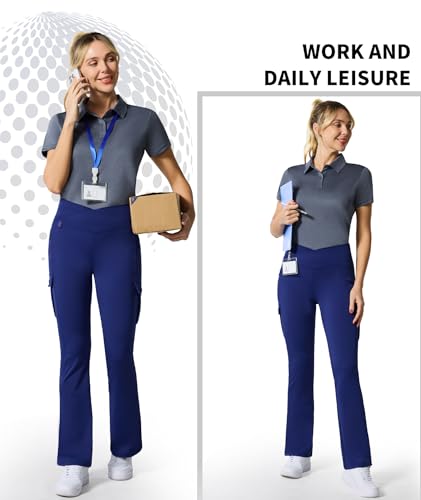 Image of Casei Womens Shorts Sleeve Polo Golf Shirts Quick Dry UPF 50+ Tennis Pickleball Top Collared Casual Work Athletic Shirts